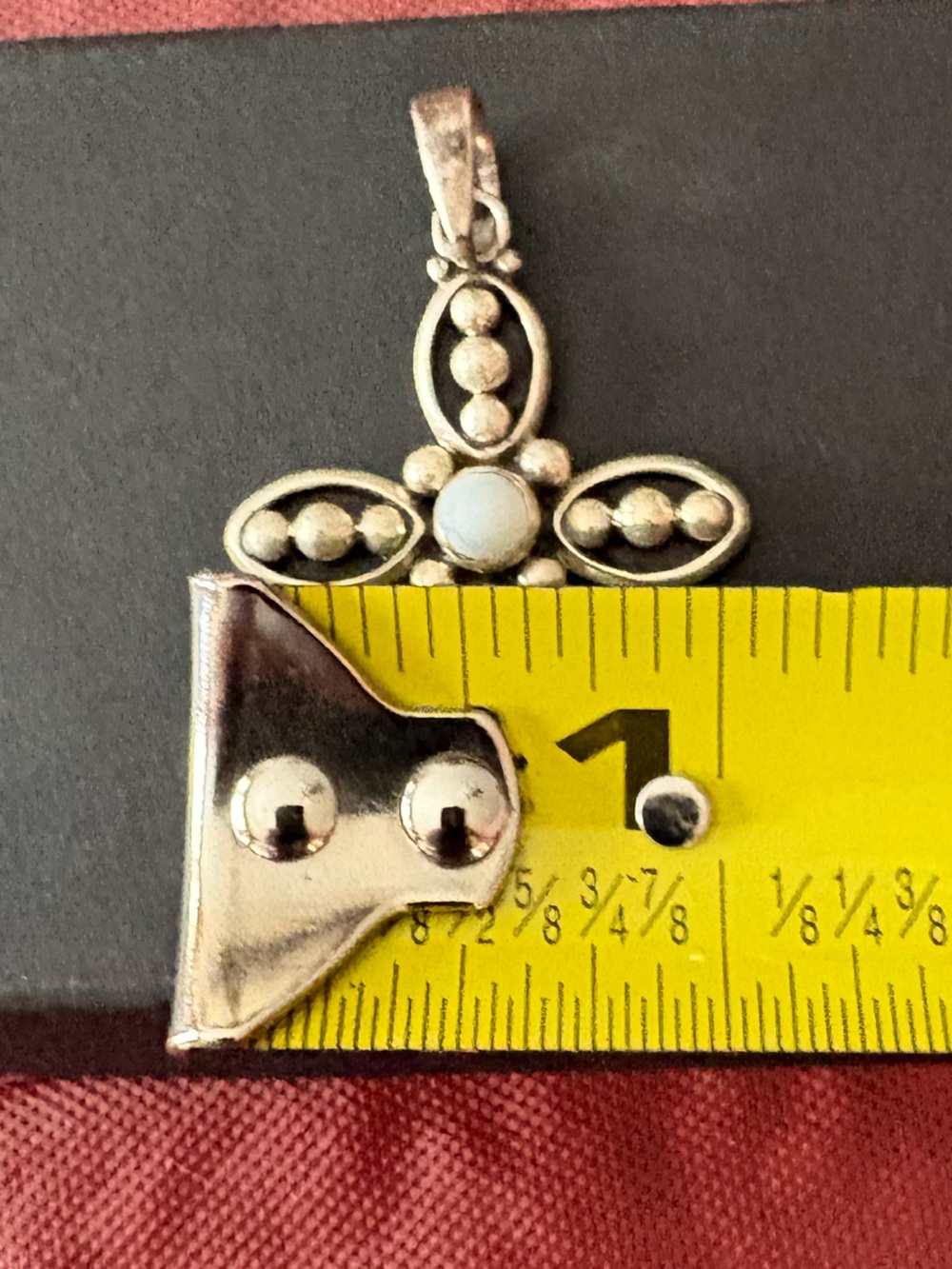 Silpada Credence Sterling Silver and Freshwater Pearl Cross Pendant - Picture 6 of 6